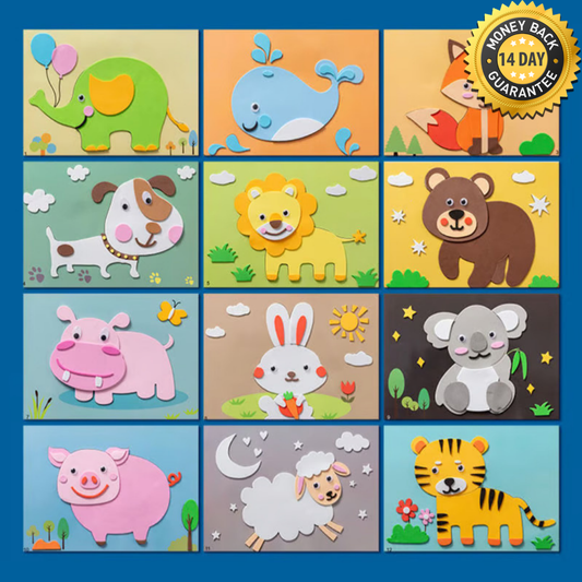 3D Foam Sticker Puzzle Game DIY Animal Children's Education Toys